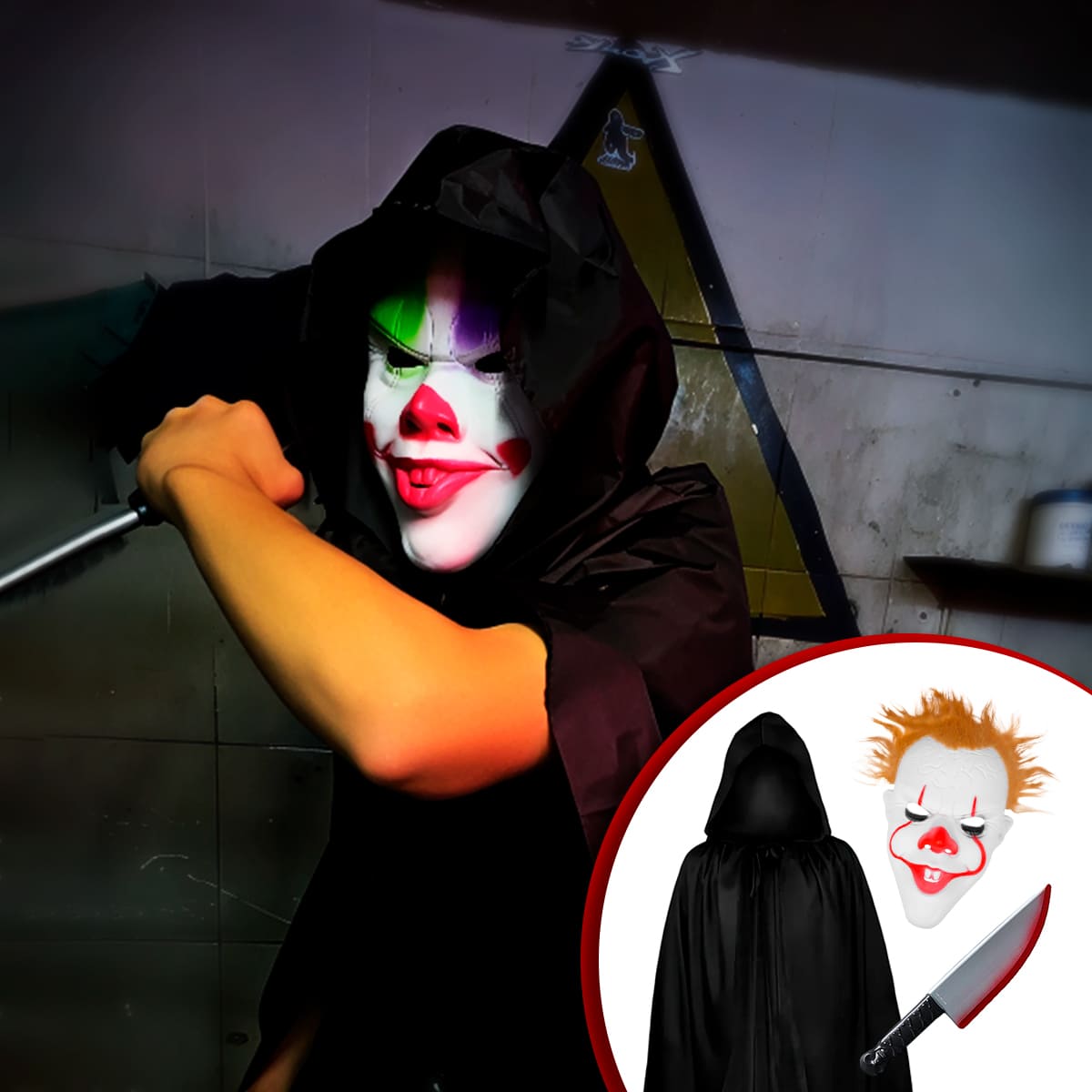 Kit Disfraz Payaso KITHALL01